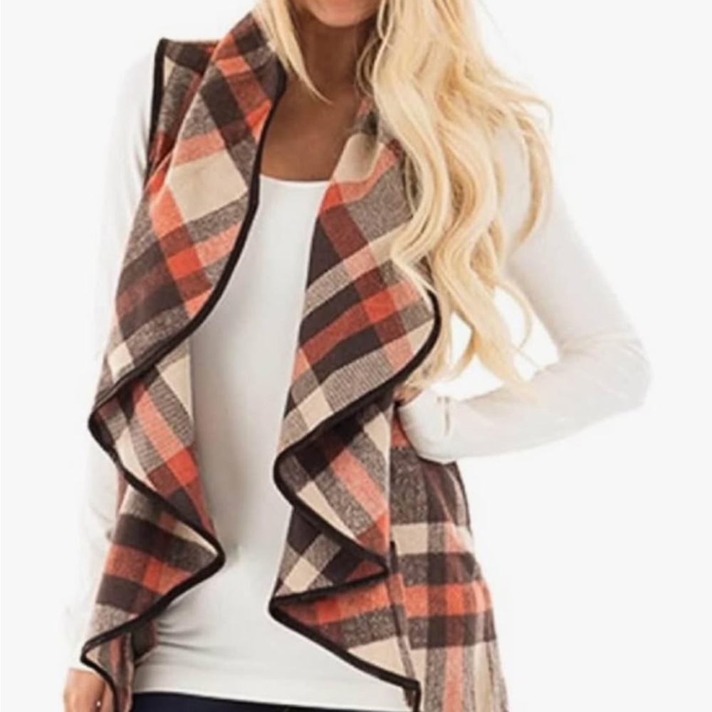 New! Fall/Thanksgiving Sweater Vest - Ladies Small